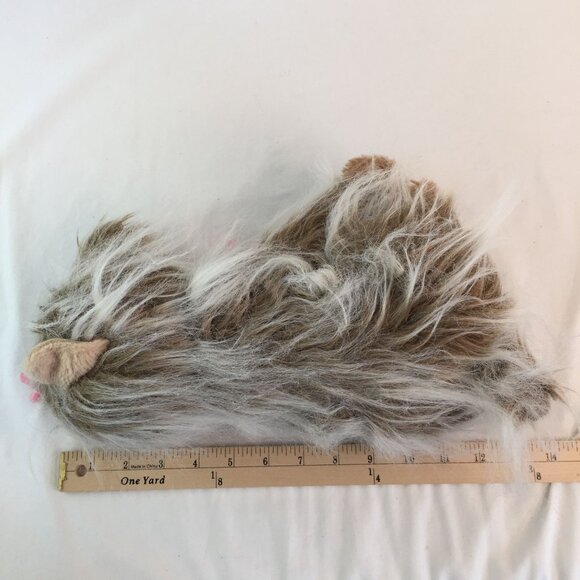 Realistic Yorkie Yorkshire Terrier Puppy Dog Plush 12" Long Hair Pink Bows - Picture 8 of 8